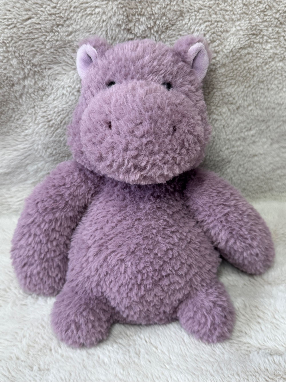 Aurora Hippo Purple Plush Stuffed Animal Toy Lavender